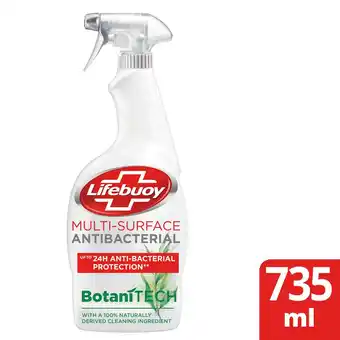 Sainsbury's Lifebuoy multi surface antibacterial disinfectant spray 735ml offer