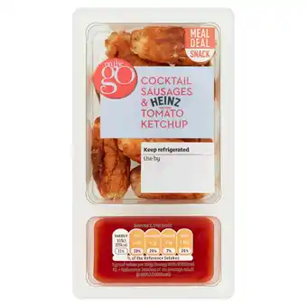 Sainsbury's Sainsbury's cocktail sausages & heinz ketchup 98g offer