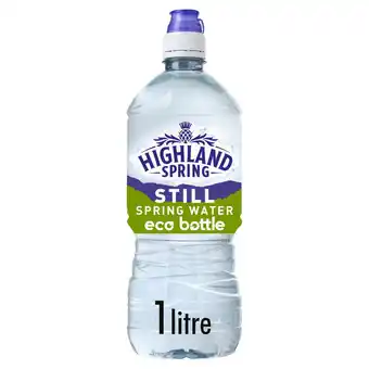 Sainsbury's Highland spring still spring water 1 litre offer