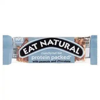 Sainsbury's Eat natural protein bar peanuts and chocolate 45g offer