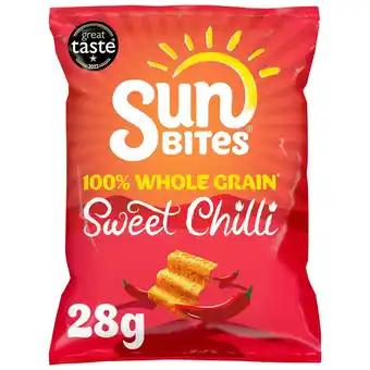 Sainsbury's Sunbites sweet chilli multigrain snacks 28g offer