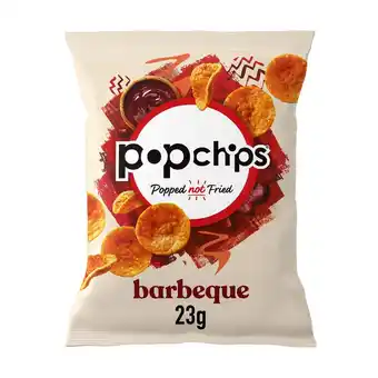 Sainsbury's Popchips barbeque potato chip crisps 23g offer