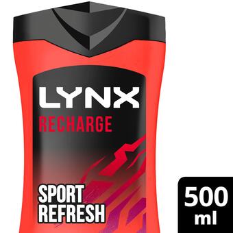 Sainsbury's Lynx fresh recharge shower gel 500ml offer