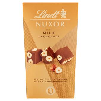 Sainsbury's Lindt nuxor with milk chocolate & whole roasted hazelnuts box 165g offer
