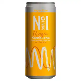 Sainsbury's No.1 living sugar free kombucha ginger with turmeric offer