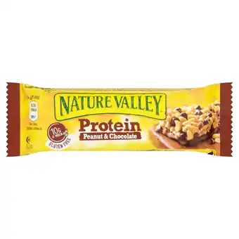 Nature valley protein peanut & chocolate cereal bars 40g