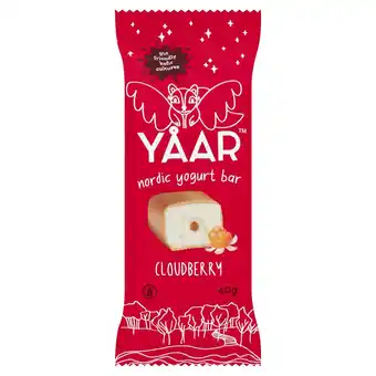 Sainsbury's Yaar nordic yogurt bar cloudberry bar 40g offer
