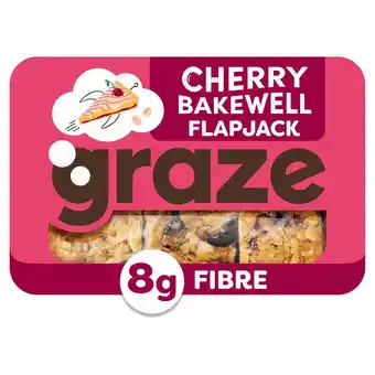 Sainsbury's Graze cherry bakewell fibre flapjack 53g offer