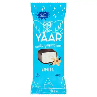 Sainsbury's Yaar nordic yogurt vanilla quark bar 40g offer