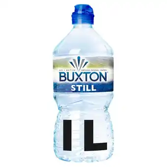 Sainsbury's Buxton still natural mineral water sports cap 1l offer