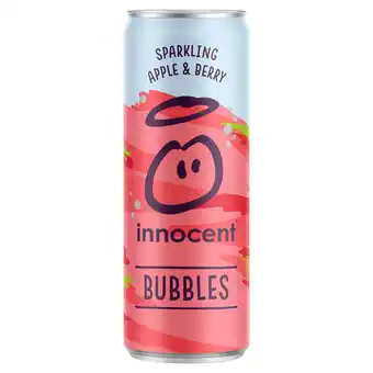 Sainsbury's Innocent bubbles sparkling apple & berry 330ml offer
