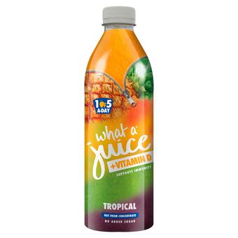 Sainsbury's What a juice + vitamin d tropical 1l offer