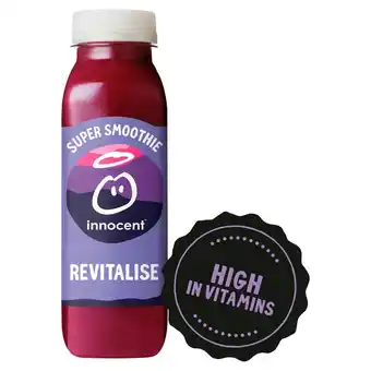 Sainsbury's Innocent super smoothie revitalise raspberry cranberry & apple with vitamins 300ml offer