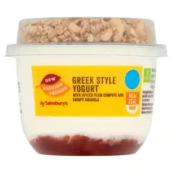 Sainsbury's Sainsbury's otg spiced plum & granola yogurt 210g offer