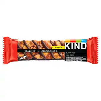 Sainsbury's Kind peanut butter & dark chocolate snack bar 40g offer
