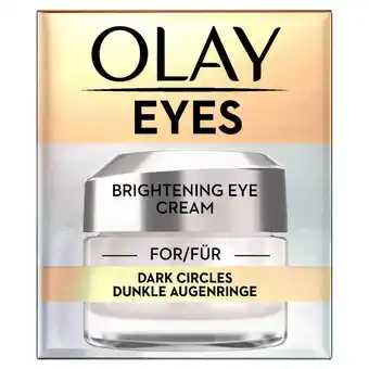 Sainsbury's Olay brightening eye cream for dark circles 15ml offer