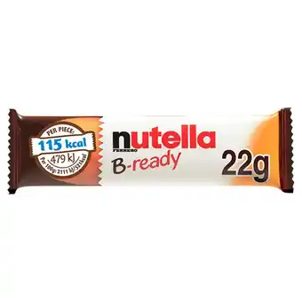 Sainsbury's Nutella b-ready chocolate biscuit snack bar single 22g offer