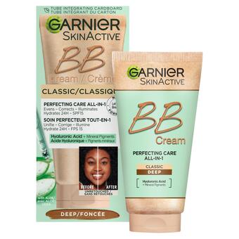 Sainsbury's Garnier skinactive classic perfecting all-in-1 bb cream, shade classic deep 50ml offer