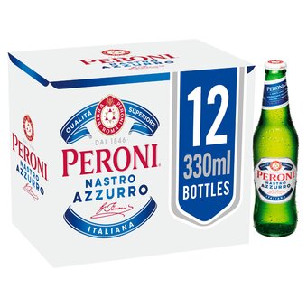 Tesco Peroni nastro azzurro lager beer 12x330ml offer
