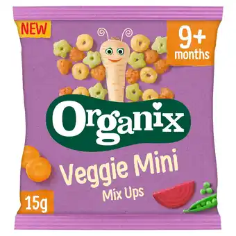 Tesco Organix veggie mini mix ups 15g offer