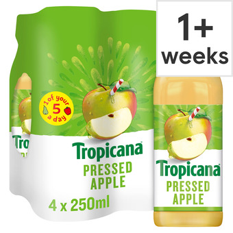 Tesco Tropicana pressed apple 4x250ml offer