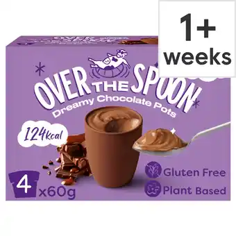 Tesco Over the spoon dreamy chocolate pots 4 x 60g offer