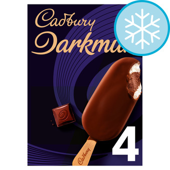 Tesco Cadbury darkmilk ice cream sticks 4x90ml offer