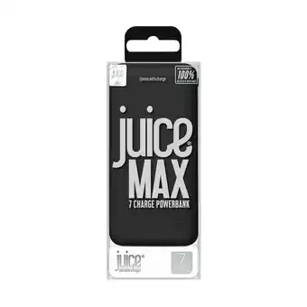 Tesco Juice max black 7 charge powerbank offer