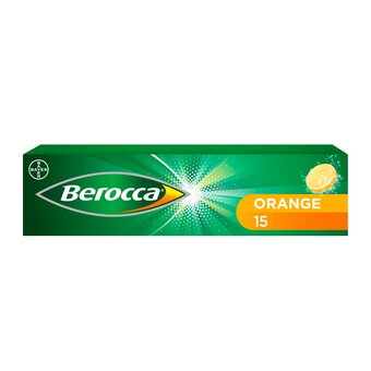 Tesco Berocca orange effervescent vitamin energy tablets 15s offer