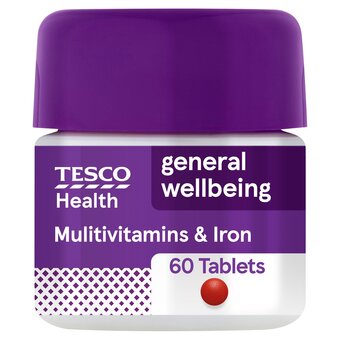 Tesco Tesco health multivitamins & iron 60 tablets offer