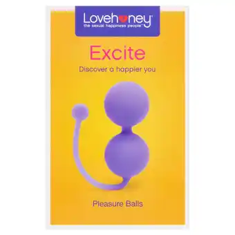 Tesco Lovehoney excite pleasure balls purple offer