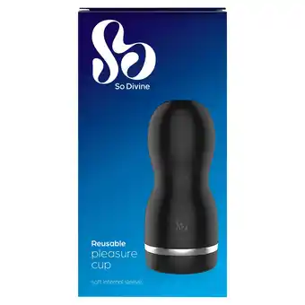Tesco So divine men pleasure cup reusable offer