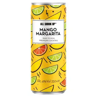 Tesco All shook up mango margarita ready to drink cocktail 250ml offer