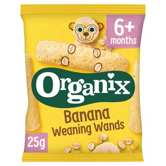 Tesco Organix banana weaning wands 25g offer