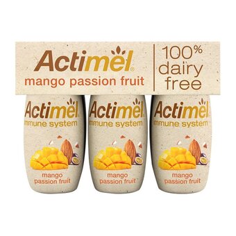 Morrisons Actimel mango passionfruit dairy free yogurt drinks offer