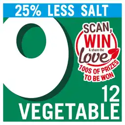 Morrisons Oxo 12 reduced salt vegetable stock cubes offer