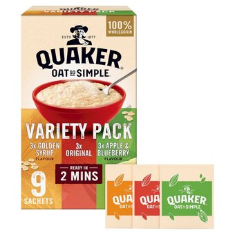 Morrisons Quaker oat so simple variety porridge sachets offer