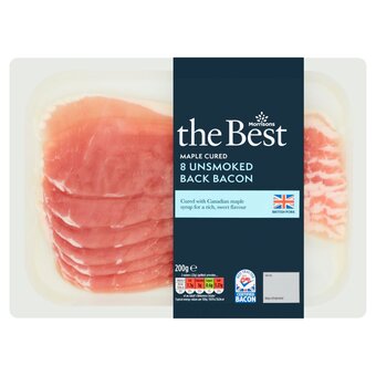 Morrisons Morrisons the best hampshire breed unsmoked maple cured back bacon offer