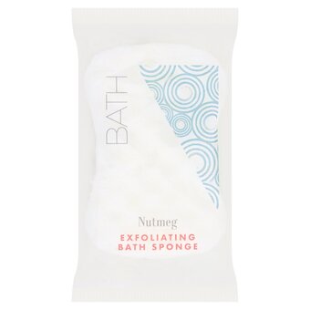 Morrisons Nutmeg exfoliating bath sponge offer