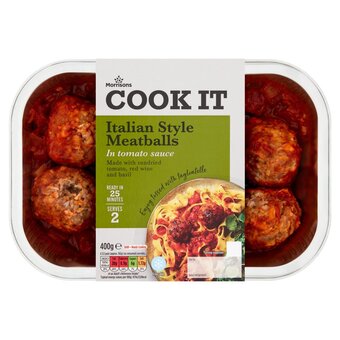 Morrisons Morrisons ready to cook italian meatballs with tomato sauce offer