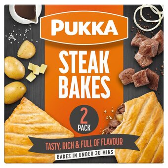 Morrisons Pukka 2 steak bakes offer