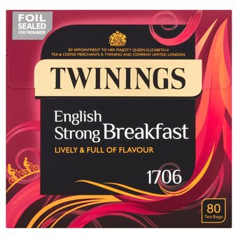 Morrisons Twinings english strong breakfast tea, 80 tea bags offer