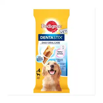 Morrisons Pedigree dentastix daily oral care chews for large dogs 4 per pack offer