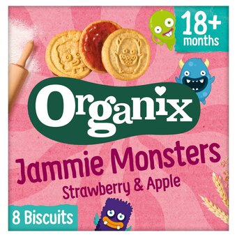 Morrisons Organix jammie monsters organic jam toddler snack biscuits multipack offer