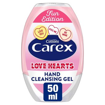 Morrisons Carex antibacterial love hearts hand gel offer