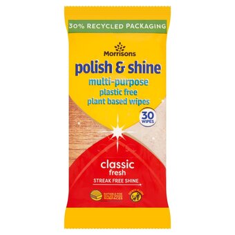 Morrisons Morrisons polish plastic free wipes offer