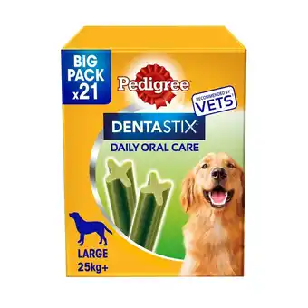 Morrisons Pedigree dentastix daily fresh chews for large dogs 21 per pack offer