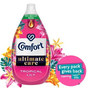 Morrisons Comfort fabric conditioner 58 washes tropical lily offer