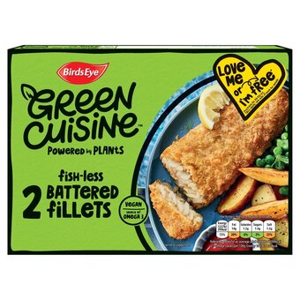 Morrisons Birds eye green cuisine battered fishless fillets offer