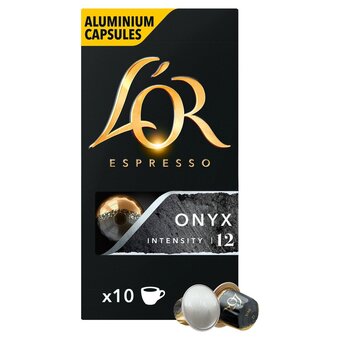 Morrisons L'or espresso onyx aluminium coffee capsules x10 no12 offer